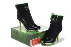 Green jordan high heels high-heeled shoe, athletic shoe, women's shoe, outdoor shoe: 