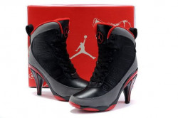 Jordan heels for women red and black: 