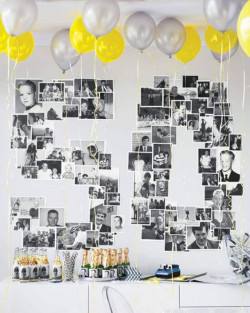 Floating through golden memories with balloons and old photos: 