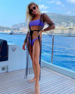 Melanie Collins rocks That Mesh and Purple Bikini Combo on the Yacht!: One-Piece Swimsuit,  melanie collins,  Swimming pool,  Lingerie Top,  Swimsuit Top  