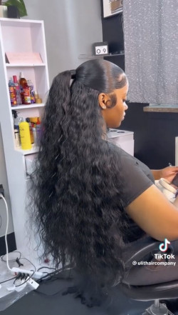 This Textured Ponytail Could Be Your Secret Weapon for Prom: Fashion accessory,  hair extension,  Layered hair,  Black hair,  Long hair  