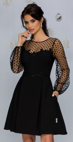 Saying bye in a gentle way with this black dress: Little Black Dress,  Evening gown  