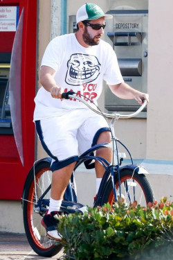 Trust me, if you want to look like Sandler, grab yourself some comfy shorts and a cool tee!!: Baseball cap  
