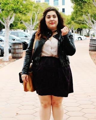 Leather Jacket M, Plus-size model, Leather jacket: Plus size outfit,  Fur clothing,  Boxy Jacket  