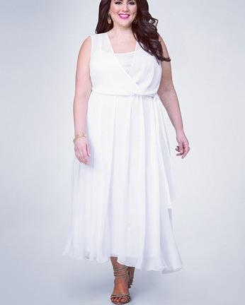 Wedding dress, Cocktail dress - dress, fashion, gown, sleeve: Plus size outfit,  High-Heeled Shoe,  Plus-Size Model  