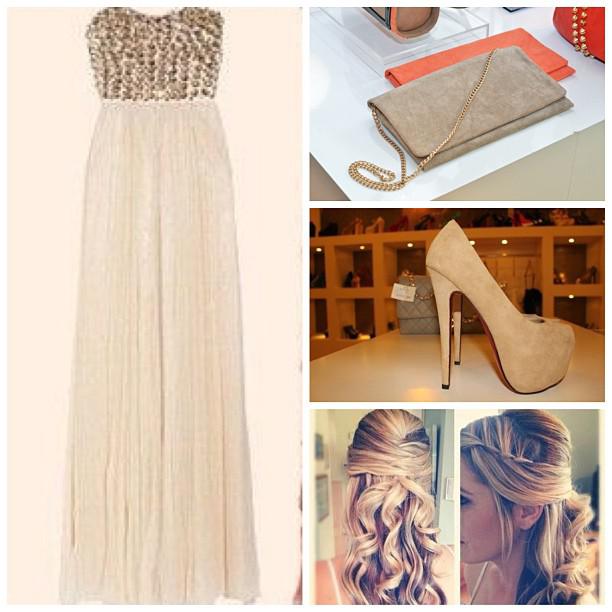 Prom outfit ideas tumblr: #nofilter #beigeheels #brown #heels #pumps #curls #hairstyles #live #love #laugh ...: 