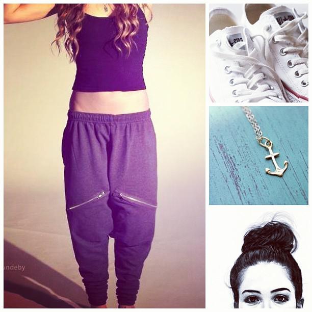 Cute Prom Outfit Ideas: #simple #outfit #chill #converse #anchor #amazing #love #buns #hair #messybun #g...: 