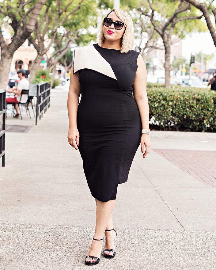 Little black dress, Plus-size model, Plus-size clothing: Plus size outfit,  fashion blogger  