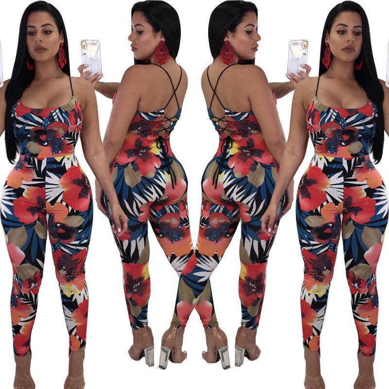 Sexy Women Sleeveless Bandages Bodycon Jumpsuit Romper Clubwear Casual: 