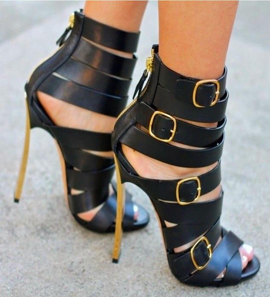 stylish girl with high heels