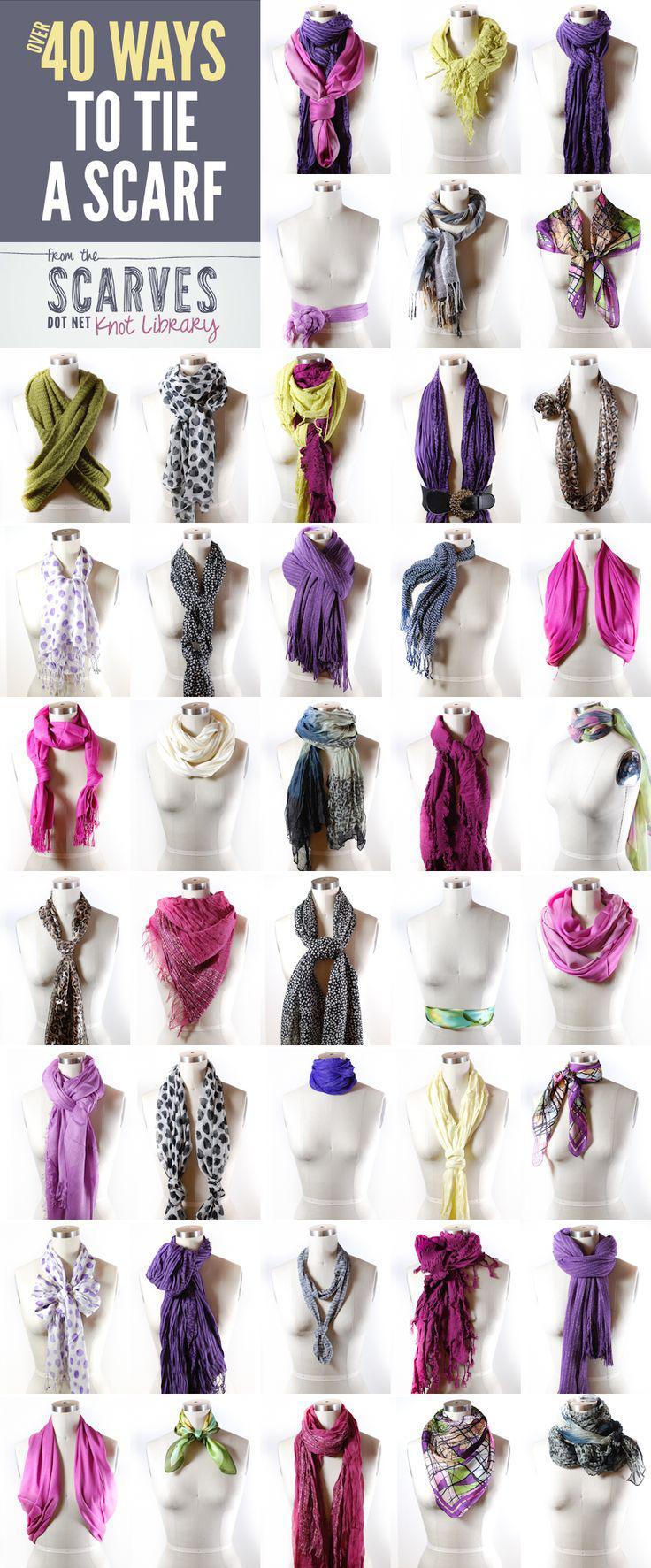 Outfits For Curvy Women : 50+ Ways to Tie a Scarf!: 