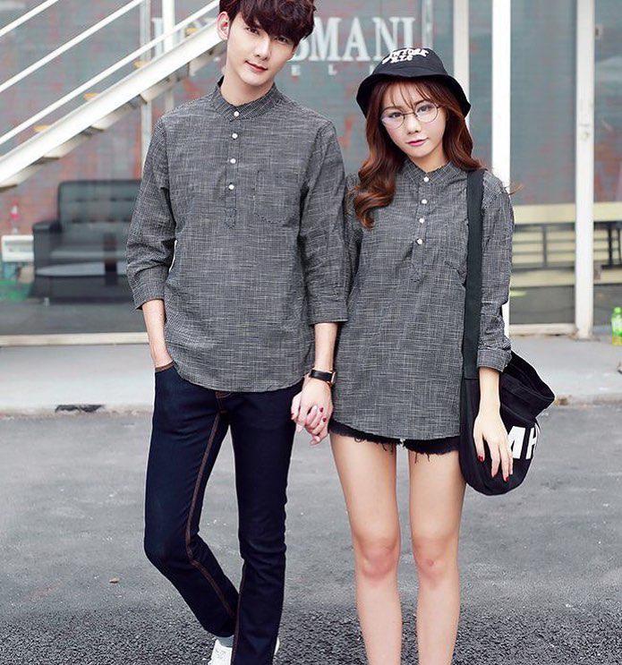 This matching outfit idea is not just simple and chic but also affordable for all couples to wear together.: Outfit Ideas  