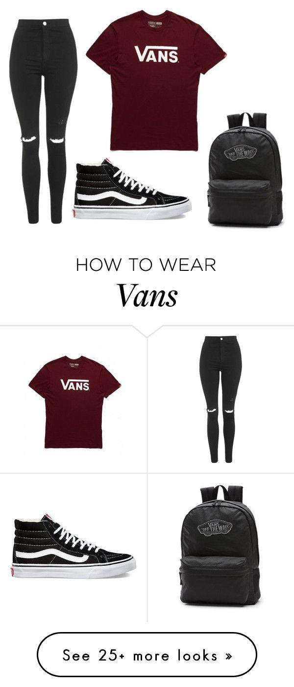 what to wear with burgundy vans