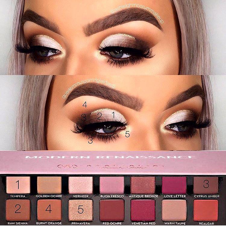 @ashleighmccrummakeup using the Modern Renaissance pallet from @anastasiabeverly...