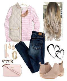 Back to school outfits for high school: P I N K by labla534 on Polyvore featuring polyvore, fashion, style, J.Crew, Amer...: 