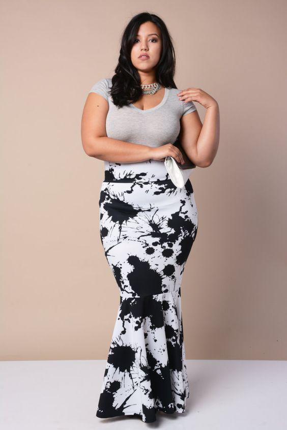 Outfits For Curvy Women : nice Flattering Plus Size Maxi Dresses – Issues To Be Considered by www.polyvo...: Cute Outfit For Chubby Girl  