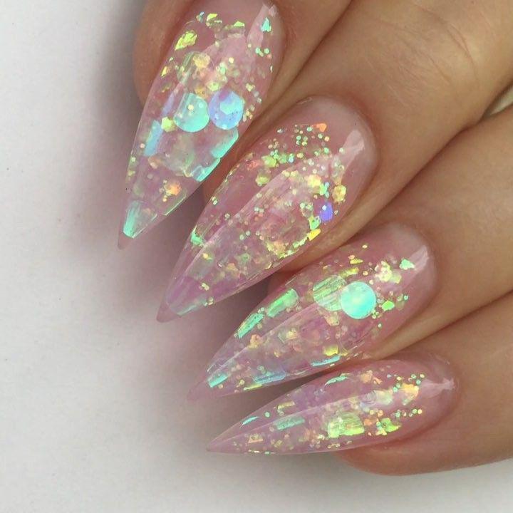 Stunning Glitter Nail Designs 2018: Nail Polish,  Nail art,  Glitter Nails  