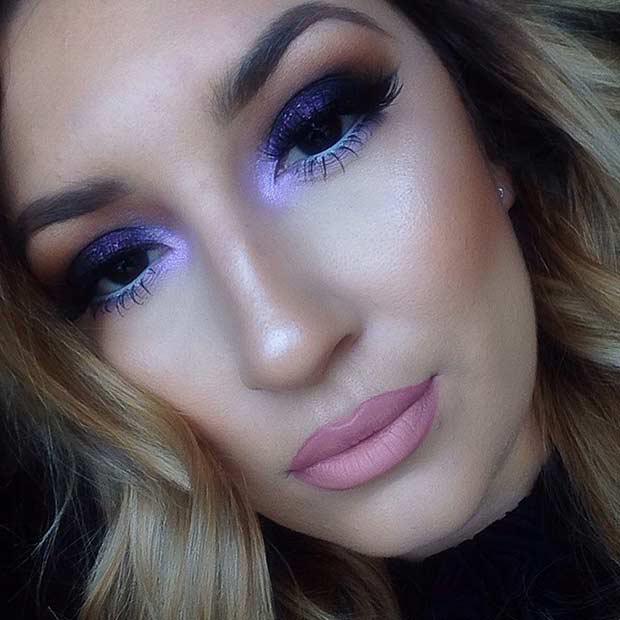 PURPLE SMOKEY EYE: 