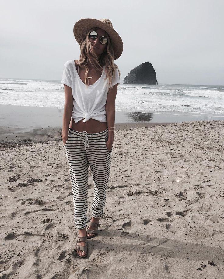 Beach Vacation Outfits Cute Beach Outfit For Cooler Days On Stylevore