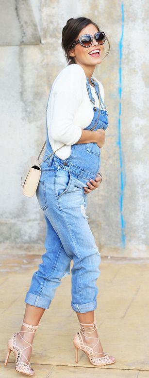 Pregnancy Outfits Ideas : Pregnancy Denim Outfit Idea by Seams For a Desire: Outfit Ideas,  Denim Outfits  