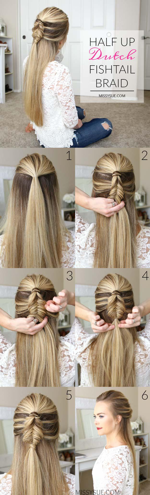 Fishtail Braid Hairstyles Tutorial For Summer MyBeautyNaturally