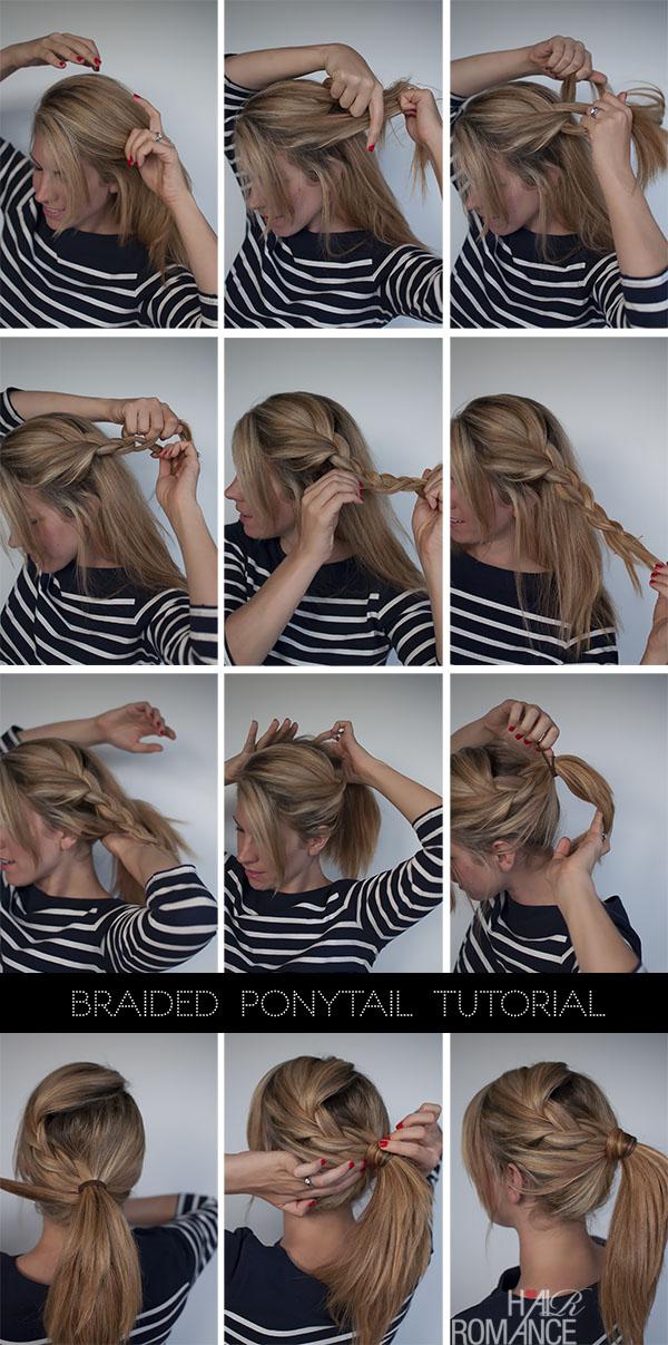 Braided Ponytail Tutorial: 