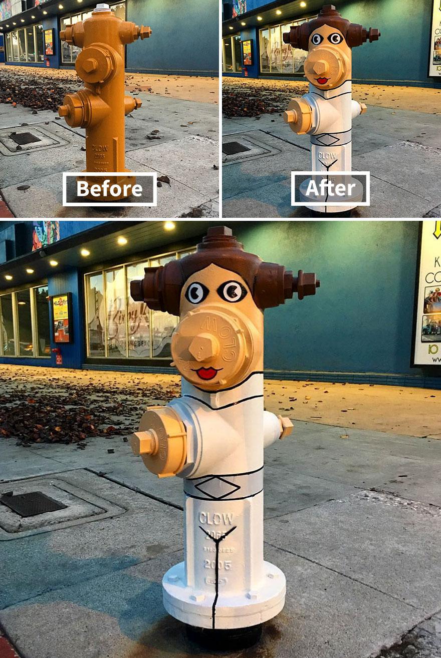 Meet The Street Artist Transforming Dreary Objects Into Quirky Creations: 