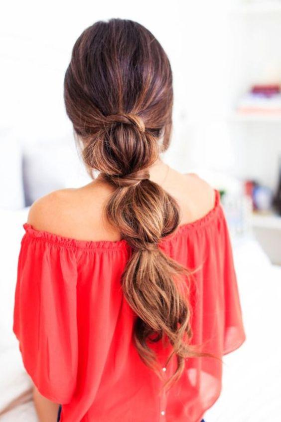 Triple Braid Ponytail Hairstyle: 