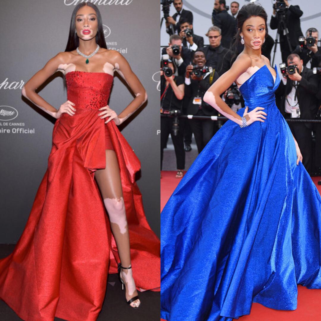 Again red or blue? Red Carpet Celebrities Inspired Outfit!: Fashion show,  Red Carpet Dresses,  Celebrity Fashion  