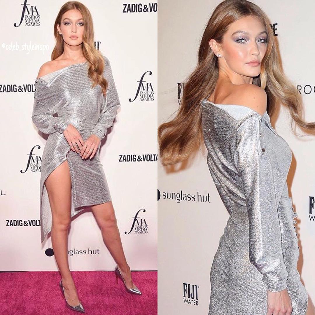 Gigi Hadid at the Daily Front Row’s 2018 Fashion Media awards in NYC, #CelebrityFashion #StreetStyle: party outfits,  Gigi Hadid,  Celebrity Fashion  