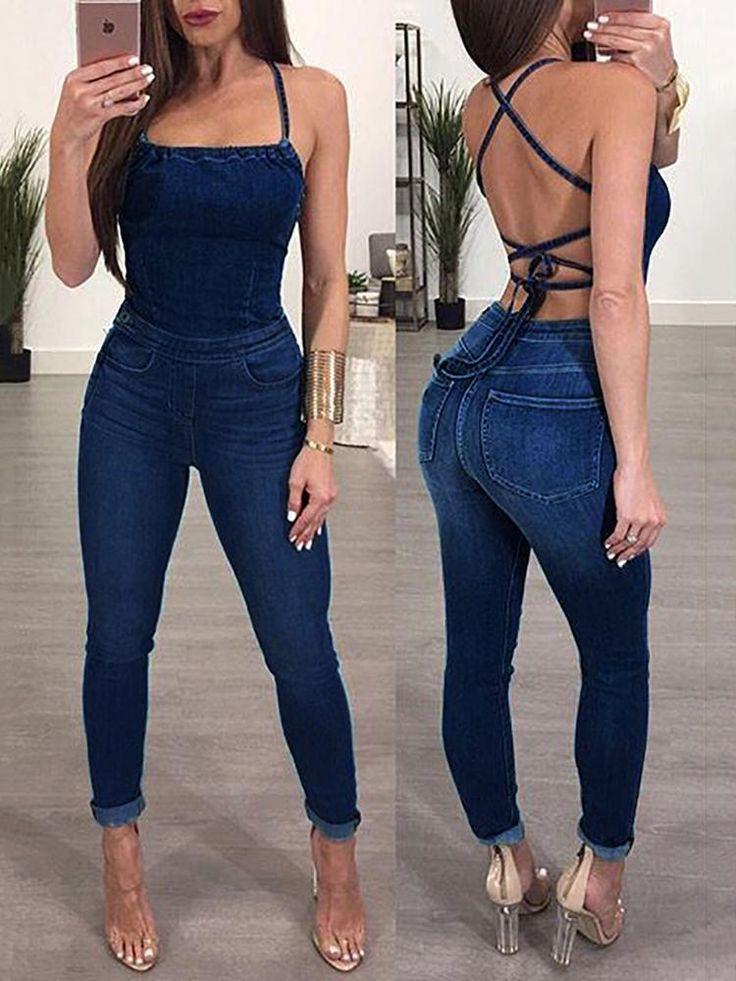 Wear a Denim Jumpsuit With Style: Denim Jumpsuit  