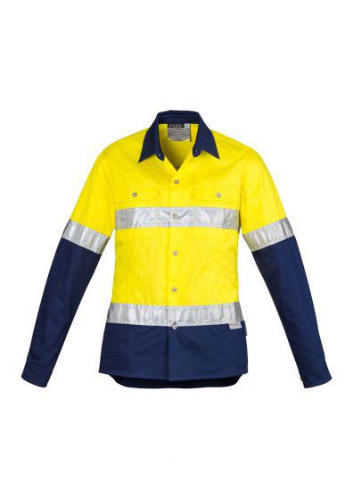 SYZMIK Women’s Hi-Vis Spliced Hoop Taped Industrial Shirt ZWL123: industrial shirt  