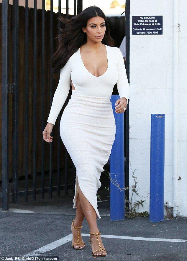 Kim Kardashian is angelic in white for second day in a row: 