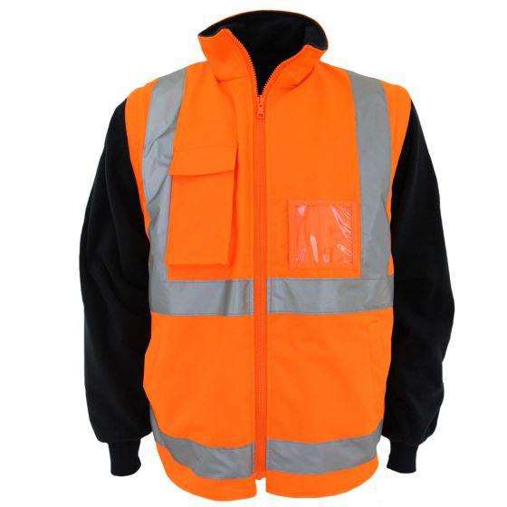 DNC WORKWEAR Hi-Vis “H” pattern D/N R/Vest 3965: 