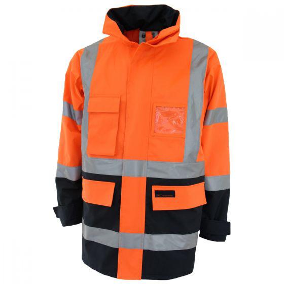 DNC WORKWEAR Hi-Vis “H” pattern 2T Bio-motion tape Jacket 3962 on Stylevore