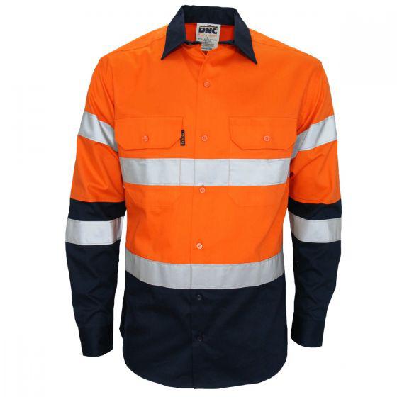 DNC WORKWEAR Hi-Vis 2-tone Bio-Motion Taped Shirt 3976: 