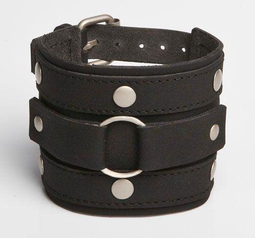 Leather Wristbands for Men: leather  