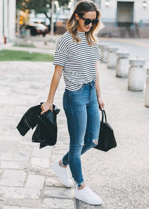 Looks básicos - Como Usar Jeans Outfit Ideas - Denim Outfits 2019: Jeans Outfit,  Jeans Outfit Ideas,  Denim Outfits  