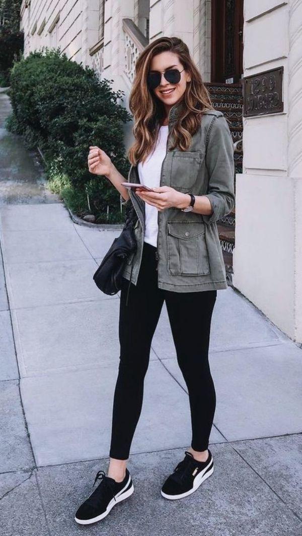 Informal Work Outfits With Sneakers Jeans Outfit Ideas – Denim Outfits 2019  on Stylevore