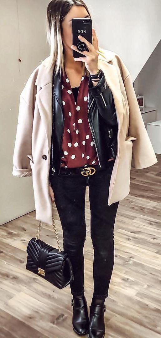 Leather Jacket M, Spring Outfit FASHION SNEAKERS, Spaghetti strap: Casual Outfits,  Lounge jacket  