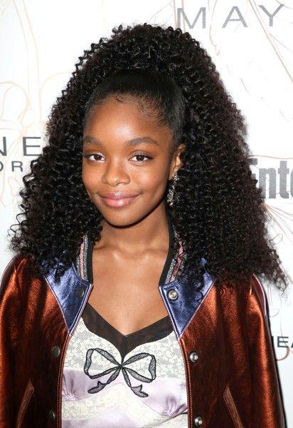 Curly Hairstyle Marsai Martin: Long hair,  Yara Shahidi,  Marsai Martin,  Jheri Curl  