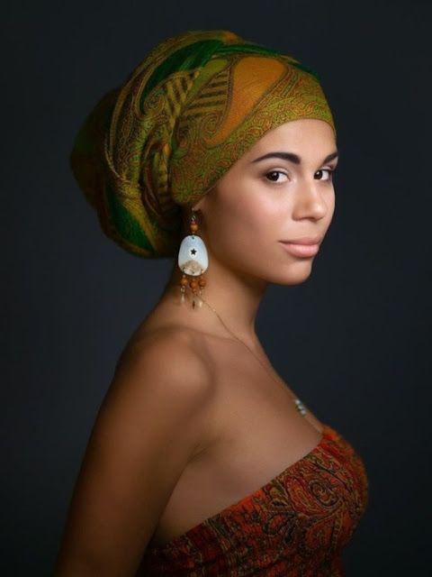 African Head Scarf. Black Girls Head tie, Head wrap: 