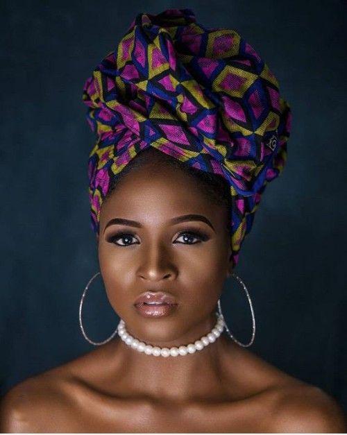 Black Girls African Beauty, Head tie: 