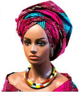 African Head Wraps. Black Girls Head tie, Kente cloth: 