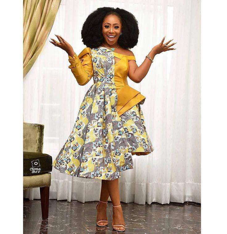 Ankara gown styles. Black Girls Aso ebi, African Dress: party outfits,  African Dresses,  Aso ebi,  Ankara Dresses  