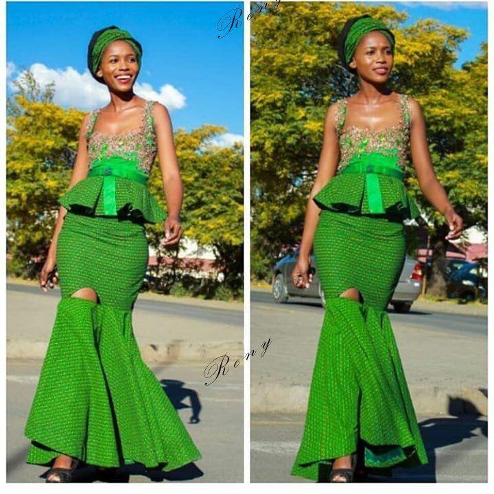 black dress with african accessories