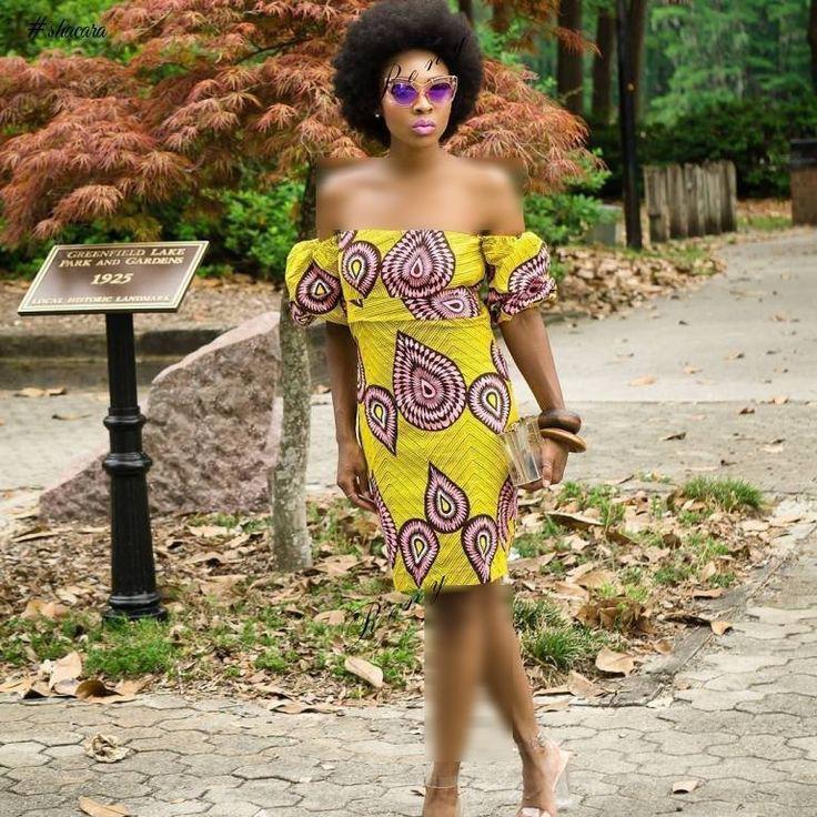 Ankara Short Dress. Black Girls Aso ebi, Party dress: Ankara Short Gown  