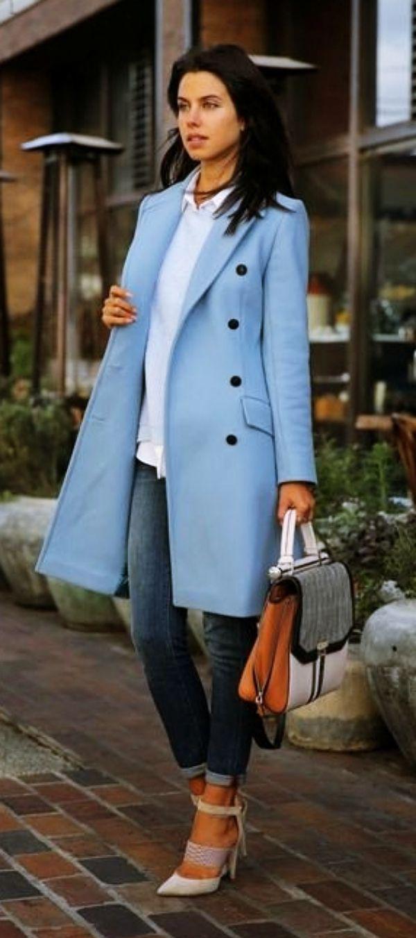 Casual outfits Trench coat, Pea coat: Girls Work Outfit,  Wool Coat,  Duffel coat,  swing coat,  beige coat  