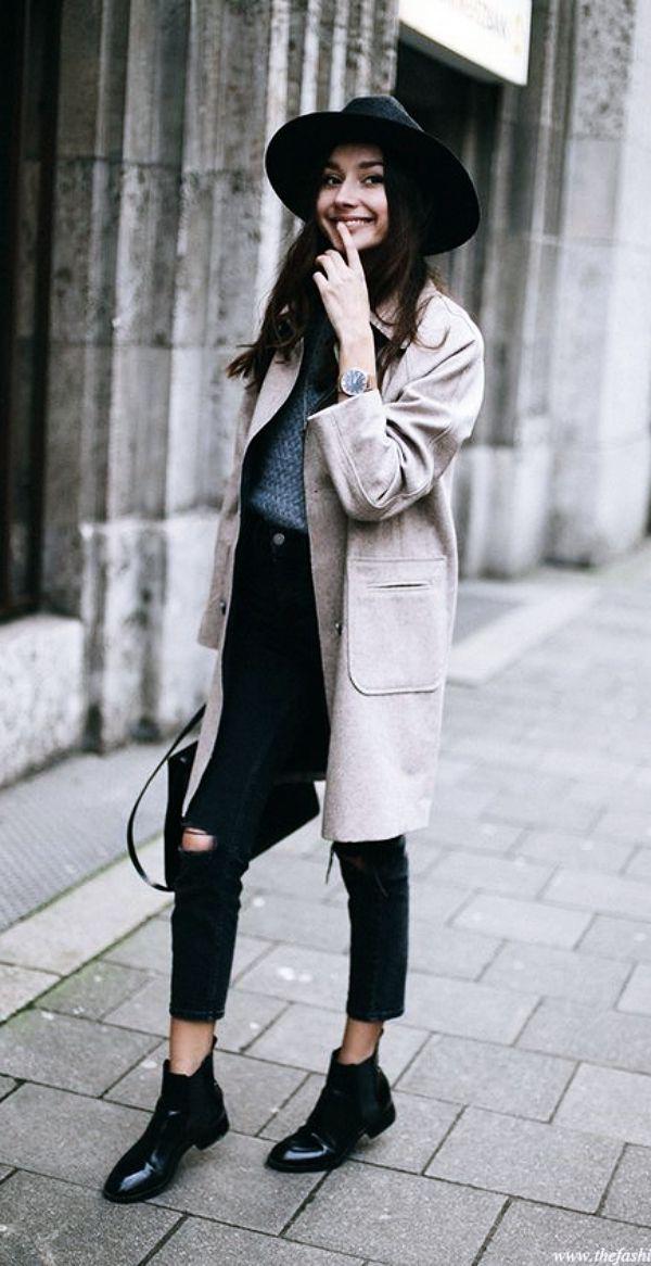 chelsea boots trench coat