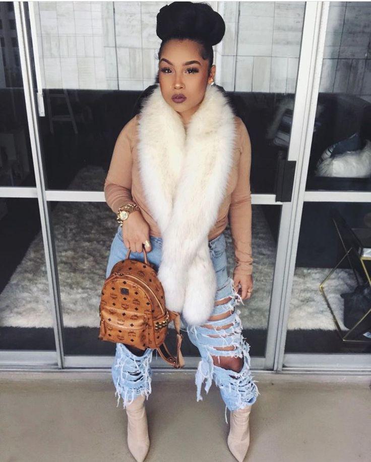 Black Girls Fur clothing, Fake fur: 